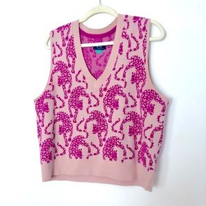 Leopard Sweater Vest